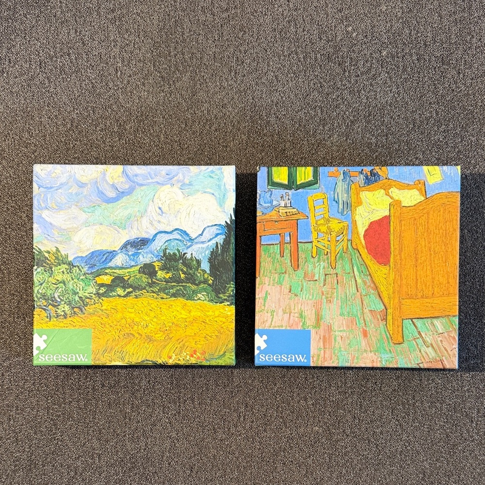 Seesaw Puzzle Vincent van Gogh Wheat Fields with Cypresses, Bedroom In Arles NWT
